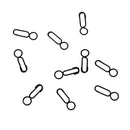 10pcs Mini Carp Fishing Quick Link Clips Round Head Snap Safty Connector Pin