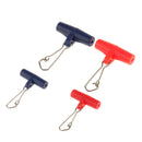 20Pcs Zip Slider High-strength Fishing Line Sinker Slider Slides with Hooked Snap S & L