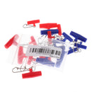 20Pcs Zip Slider High-strength Fishing Line Sinker Slider Slides with Hooked Snap S & L