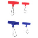 20Pcs Zip Slider High-strength Fishing Line Sinker Slider Slides with Hooked Snap S & L