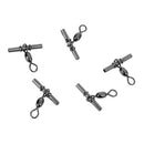 5 Pieces Fishing Crimp Swivels Cross-line Crane Swivel Tackle Connector Fishing Accessories 2/0