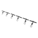 7 Pieces Fishing Crimp Swivels Cross-line Crane Swivel Tackle Connector Fishing Accessories 1/0