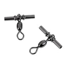 7 Pieces Fishing Crimp Swivels Cross-line Crane Swivel Tackle Connector Fishing Accessories 1/0