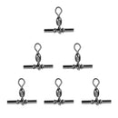 7 Pieces Fishing Crimp Swivels Cross-line Crane Swivel Tackle Connector Fishing Accessories 1/0