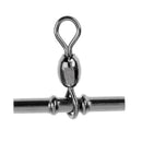 7 Pieces Fishing Crimp Swivels Cross-line Crane Swivel Tackle Connector Fishing Accessories 1