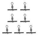 7 Pieces Fishing Crimp Swivels Cross-line Crane Swivel Tackle Connector Fishing Accessories 1