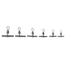 8 Pieces Fishing Crimp Swivels Cross-line Crane Swivel Tackle Connector Fishing Accessories 3