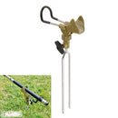 Adjustable Fishing Rod Pole Holder Alloy Ground Support Stand, Baitcaster Spincast Casting Spinning Fishing Rod Racks Folding Holder