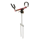 Stainless Steel Folding Fishing Rod Pole Holder Ground Support Stand Foldable Fishing Pole Tool, Adjustable Angle