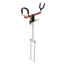 Stainless Steel Folding Fishing Rod Pole Holder Ground Support Stand Foldable Fishing Pole Tool, Adjustable Angle