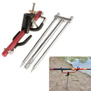 Stainless Steel Folding Fishing Rod Pole Holder Ground Support Stand Foldable Fishing Pole Tool, Adjustable Angle