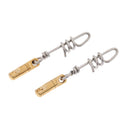 2Pcs Heavy Duty Fishing Ball Bearing Swivels Big Game Quick Change Corkscrew Swivels with Swirl Connector Carp Fishing Tackle
