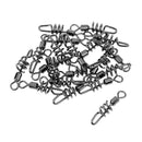 20pcs Fishing Swirl Swivel Copper Swirl Snap Lure Connector Fishing Tackle