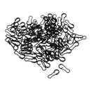 100 Pieces Carp Fishing Multi Clips Quick Change Connector Matte Black Easy Link Swivels Snap Terminal Tackle Rolling Swivels