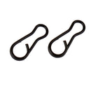 100 Pieces Carp Fishing Multi Clips Quick Change Connector Matte Black Easy Link Swivels Snap Terminal Tackle Rolling Swivels