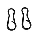 100 Pieces Carp Fishing Multi Clips Quick Change Connector Matte Black Easy Link Swivels Snap Terminal Tackle Rolling Swivels
