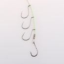 20cm Length Steel Wire Fish Hooks Flasher Rig Luminous Fishing Hooks Luminous Tackle Noctilucent Fishing Tools Accessory