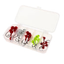 25 Pieces Lure Fishing Accessories Tackle Box with Fishing Hooks Soft Lures Fishing Hooks Set Fish Hooks Lure Tackle Artificial Baits Corrosion Resistance