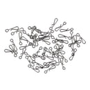 50Pcs Fishing Tackle Braid Knotless Connectors Fishing Line Wire Connector