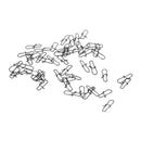 50 Pieces Fishing Tackle Fishing Connector Swivels Snaps Fishing Tool