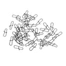 50 Pieces Fishing Tackle Fishing Connector Swivels Snaps Fishing Tool