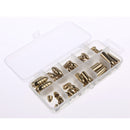 50 Pieces Bullet Shape Brass Fishing Tackle Box Set Fishing Lures Kit Fish Catch Tackle 1.8g 3.5g 5g 7g 10g Fishing Accessories
