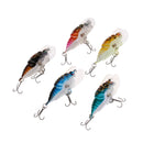 5Pcs Cicada Shape Hard Fishing Lure Artificial Insects Lures Crankbaits with VMC Hooks