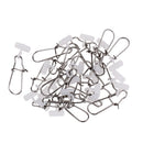 20pcs High-strength Duo Lock Snap Swivel Fishing Sinker Slider Fishing Lure Line Connector Line Connector for Braid Line