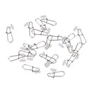 20pcs High-strength Duo Lock Snap Swivel Fishing Sinker Slider Fishing Lure Line Connector Line Connector for Braid Line