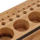 Wooden Fly Tying Tool Post Caddy Fishing Tools Organizer Hooks Glue Bobbin Holder