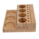 Wooden Fly Tying Tool Post Caddy Fishing Tools Organizer Hooks Glue Bobbin Holder
