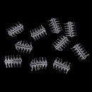 10pcs/lot Carp Fishing Boilie Inserts Hair Rig Fishing Bait Double Ring Clear Stoppers Carp Fishing Tackle Hair Stop