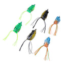 6Pcs Fishing Frog Lures Topwater Bass Fishing Baits Crankbaits Hook Lures Tackle