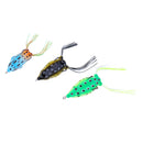 6Pcs Fishing Frog Lures Topwater Bass Fishing Baits Crankbaits Hook Lures Tackle
