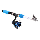 Telescopic Fishing Rod and Reel Combos Carbon Fiber Fishing Pole with Spinning Reel Right/Left Handed