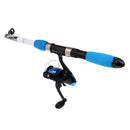 Telescopic Fishing Rod and Reel Combos Carbon Fiber Fishing Pole with Spinning Reel Right/Left Handed