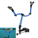 Fishing Boat Rods Holder with Large Clamp Opening 360 Degree Adjustable Fishing Rod Pole Racks Folding Holder Blue