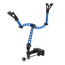 Fishing Boat Rods Holder with Large Clamp Opening 360 Degree Adjustable Fishing Rod Pole Racks Folding Holder Blue