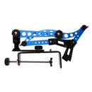 Fishing Boat Rods Holder with Large Clamp Opening 360 Degree Adjustable Fishing Rod Pole Racks Folding Holder Blue