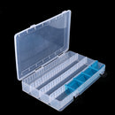 Plastic Fishing Box Organizer Tackle Box Stowaway with Adjustable Dividers