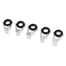 45pcs Fishing Rod Guides Tip Rings Set Rod Repair Kit DIY Eye Ring with Box, 9-Sizes