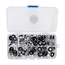45pcs Fishing Rod Guides Tip Rings Set Rod Repair Kit DIY Eye Ring with Box, 9-Sizes
