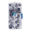 45pcs Fishing Rod Guides Tip Rings Set Rod Repair Kit DIY Eye Ring with Box, 9-Sizes