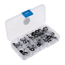 45pcs Fishing Rod Guides Tip Rings Set Rod Repair Kit DIY Eye Ring with Box, 9-Sizes