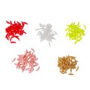 250xSoft Silicone Worm Maggots Fishing Lures Bass Trout Shad Crank Swim Bait