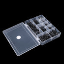 90pcs Stainless Fishing Rod Parts Rod Guides Sets Black Protect the Fishing Line