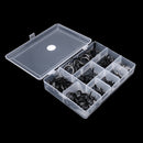 90pcs Stainless Fishing Rod Parts Rod Guides Sets Black Protect the Fishing Line