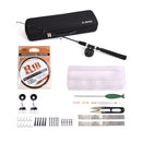Hard Fishing Rod and Reel Combo Set Ice Fishing Rod with 100m Line Space Beans,Hooks,Accessories