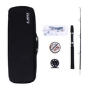 Hard Fishing Rod and Reel Combo Set Ice Fishing Rod with 100m Line Space Beans,Hooks,Accessories