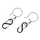 2pcs Multifunctional Outdoor Backpack Hanging Hook Clip Fishing Snaps Keychain Carabiner Clips Hooks for Camping Fishing